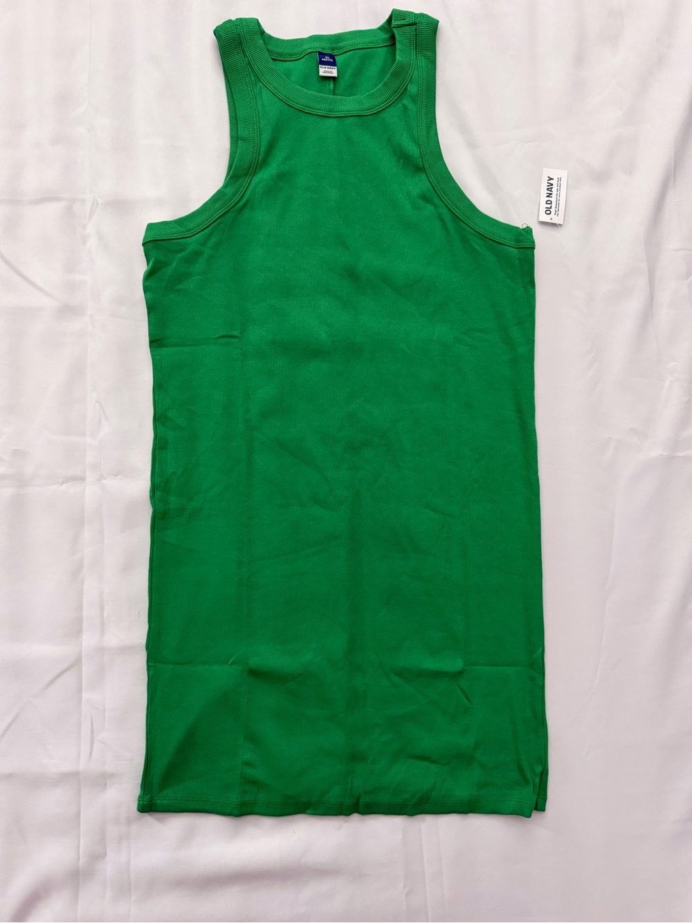 Old Navy Kelly Green Ribbed Tank Dress